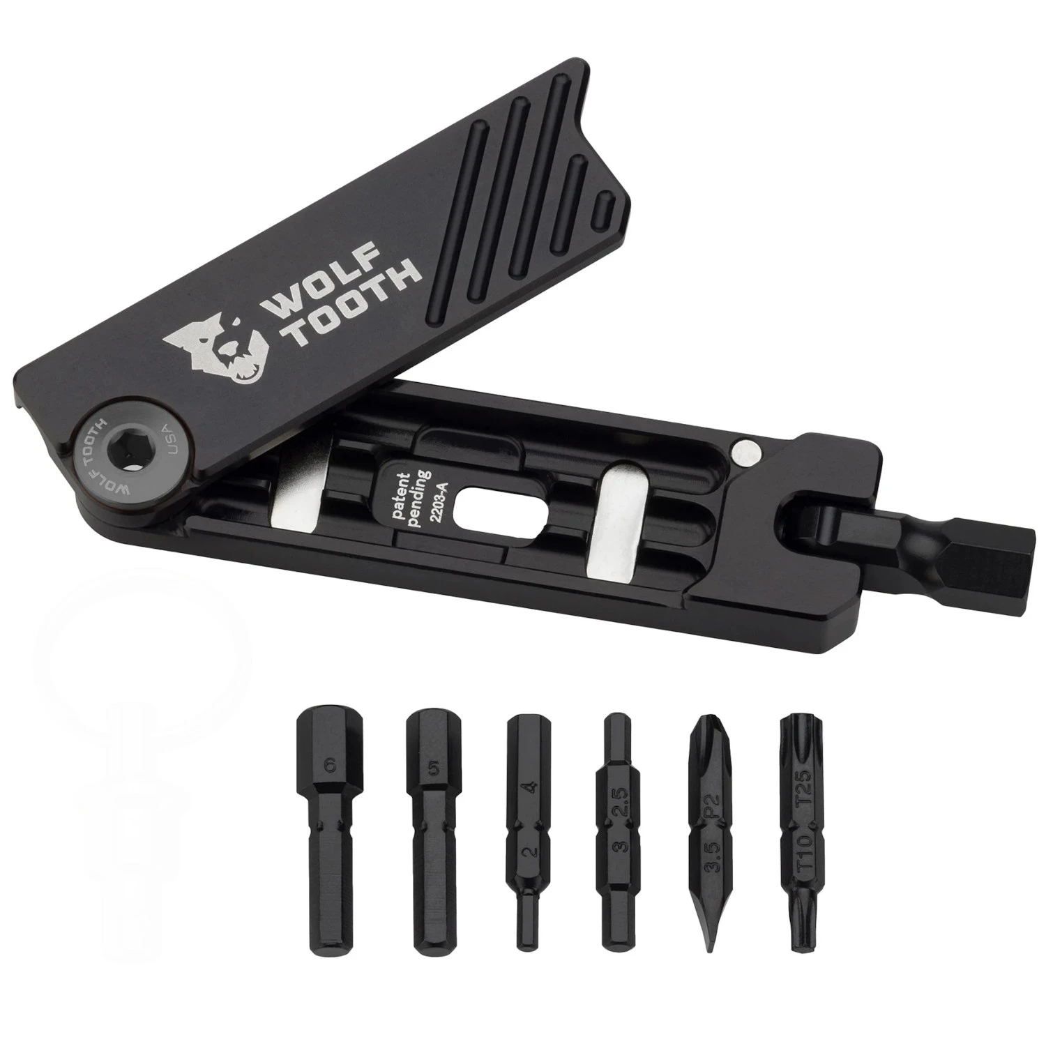 Wolf-tooth Wolf Tooth 6-Bit Hex Wrench Multitool - Gunmetal 4 Wolf-tooth Wolf Tooth 6-Bit Hex Wrench Multitool - Gunmetal - Image 2
