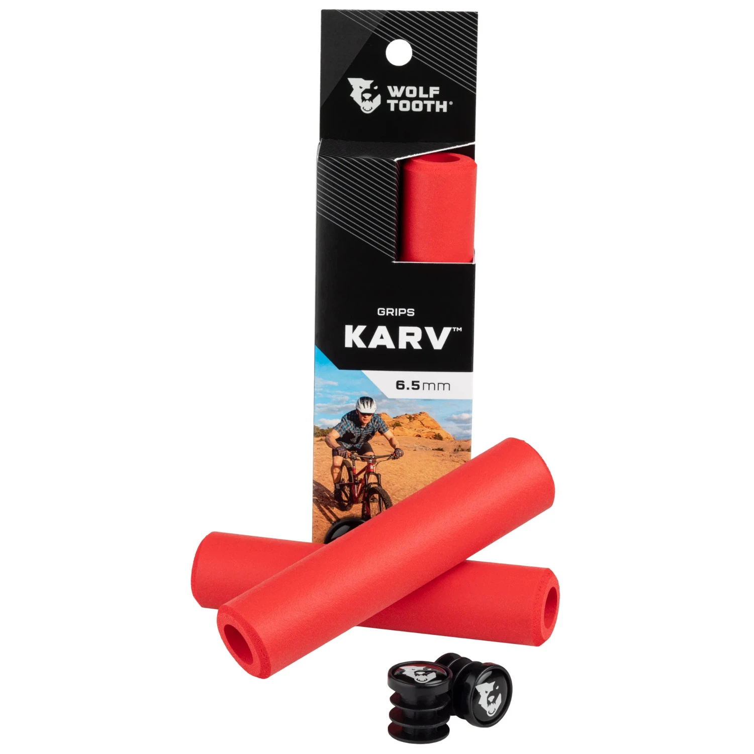 Wolf-tooth Wolf Tooth Karv Grips - Red 4 Wolf-tooth Wolf Tooth Karv Grips - Red - Image 2